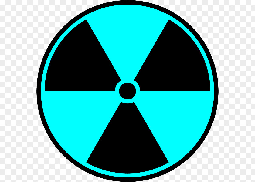 Sticker Electric Blue Radiation Symbol PNG