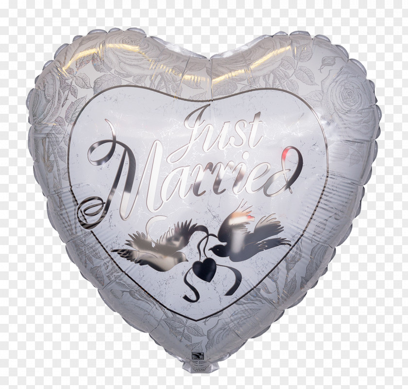 Just Married Toy Balloon Ballongruesse.de Heart Place Cards PNG