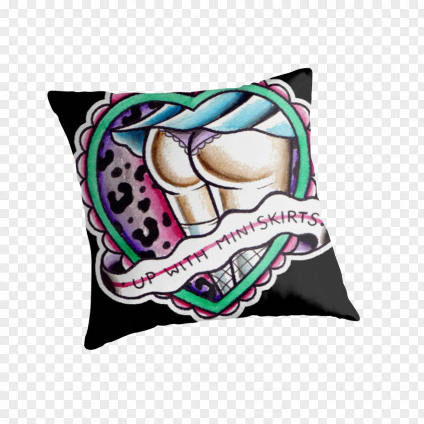 Pillow Throw Pillows Cushion T-shirt Skull Art PNG