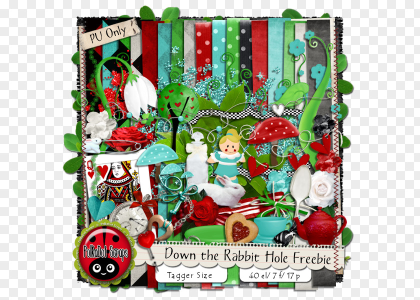 Rabbit Hole Christmas Ornament Character Tree Fiction PNG