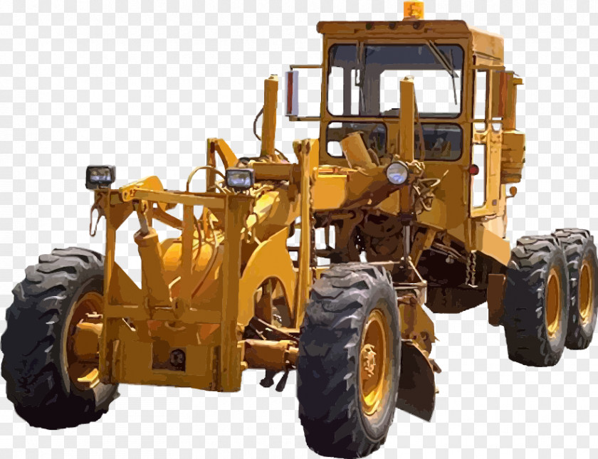 Vector Tractor Grader Heavy Equipment Pixabay PNG