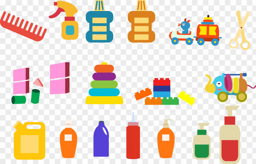Cartoon Color Collection Toy PNG