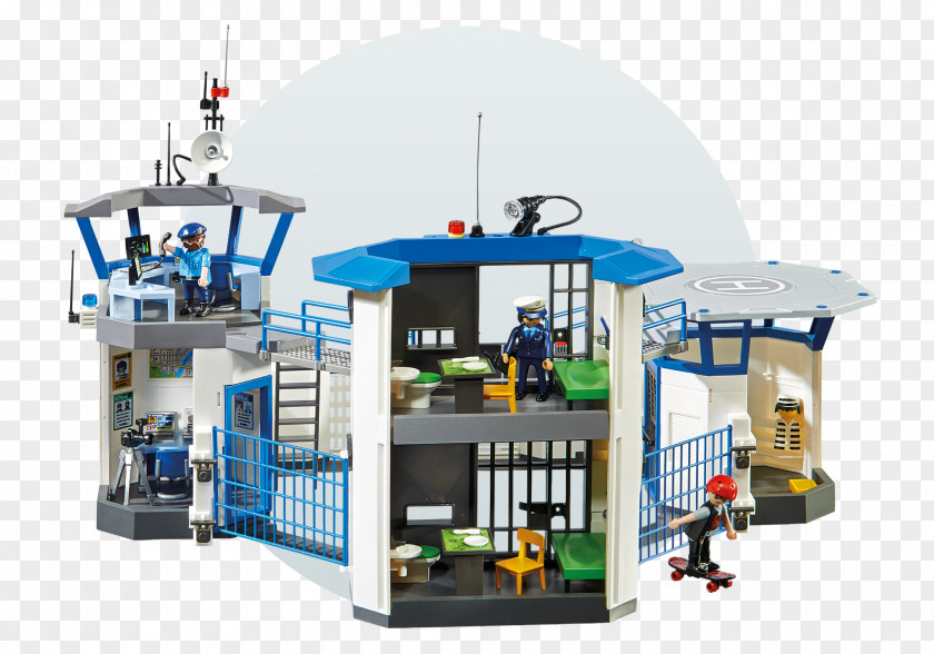 Police Prison Playmobil Station Toy PNG