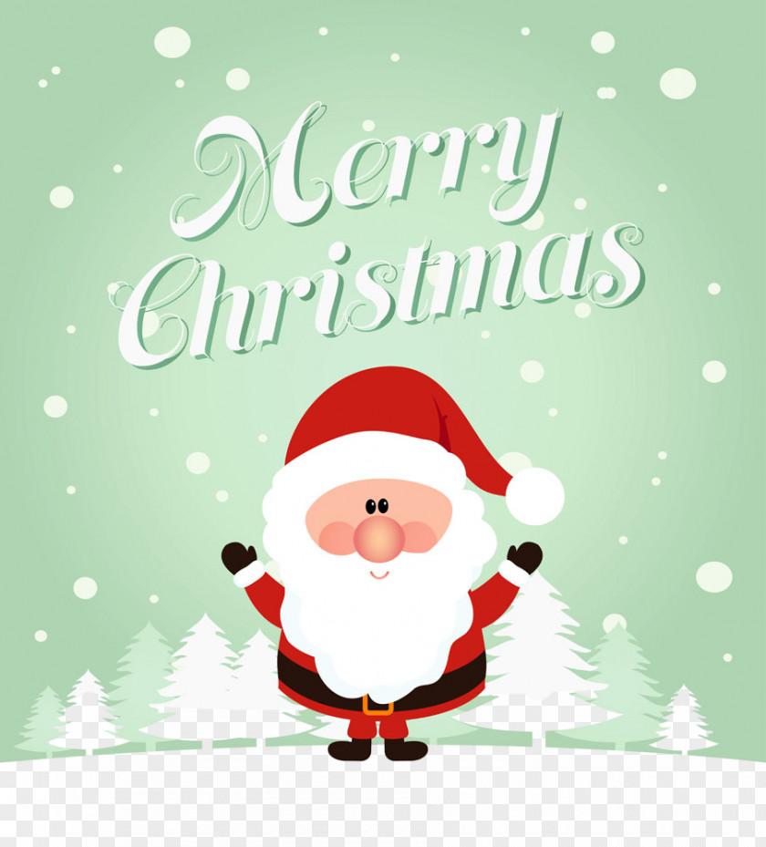 Snow Greeting Card Santa Claus PNG