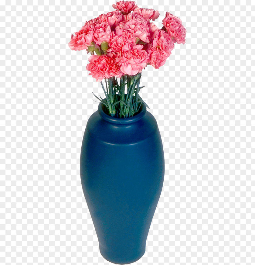 Vase Cut Flowers Cobalt Blue Artificial Flower PNG