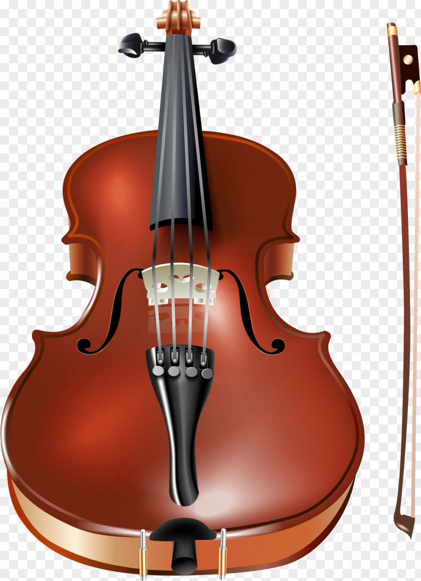 Violin And Bow Musical Instrument PNG
