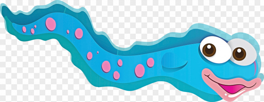 Aqua Caterpillar Dog Toy PNG