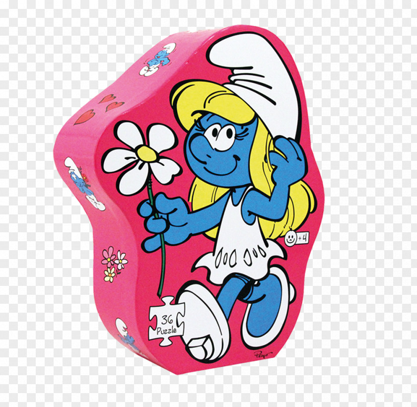 BARBAPAPA Jigsaw Puzzles Smurfette Les Schtroumpfs Game Djeco PNG