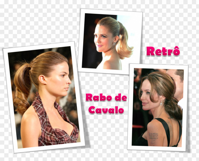 Hair Long Coloring Ponytail Drew Barrymore PNG