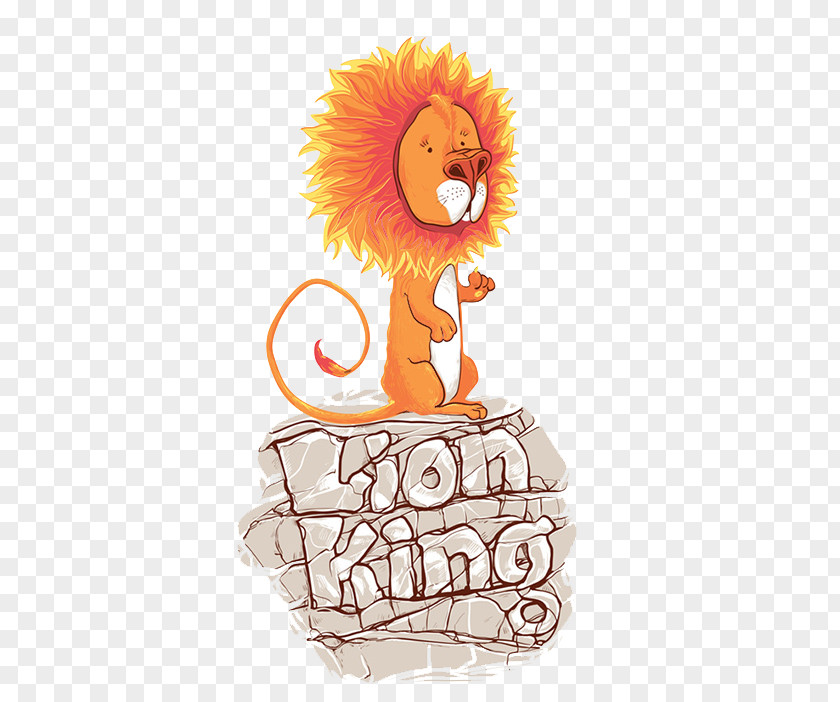 Lovely Stay Meng Lion King Figure Cartoon Illustration PNG