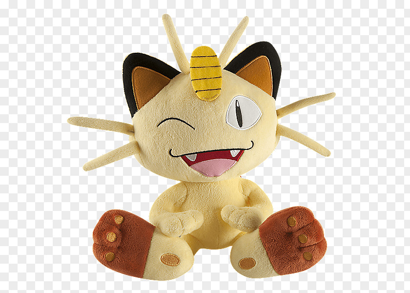 Pokemon Toys Pokémon X And Y Pikachu Meowth Stuffed Animals & Cuddly Plush PNG