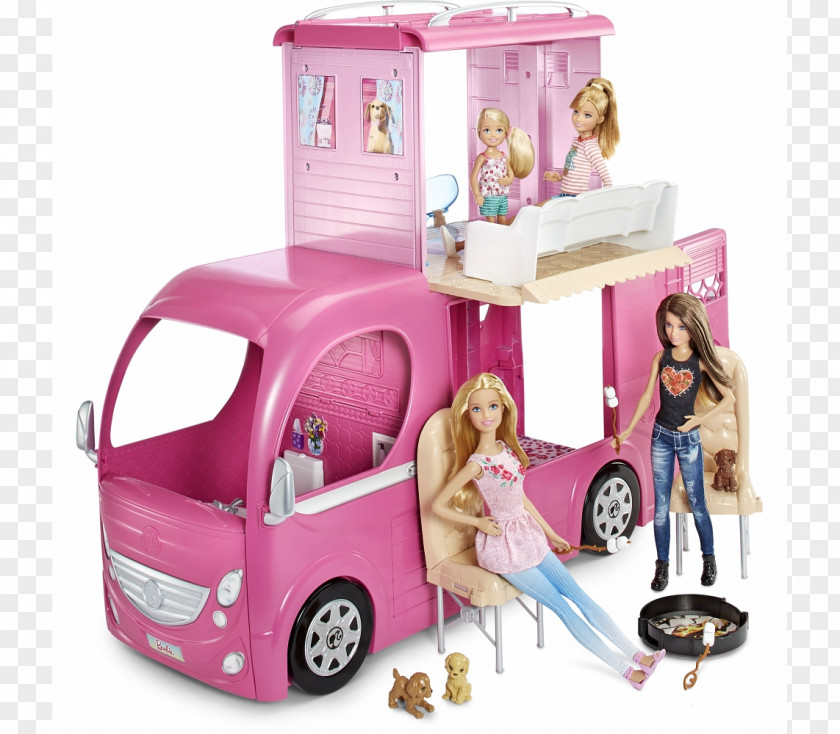 Barbie Car Campervans Vehicle Toy PNG