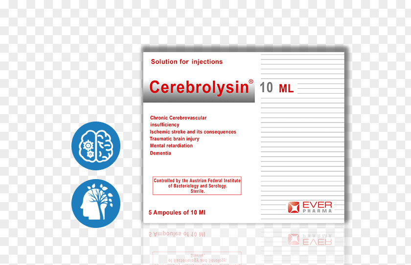 Cerebrolysin Neuropeptide Nootropic Brain Logo PNG