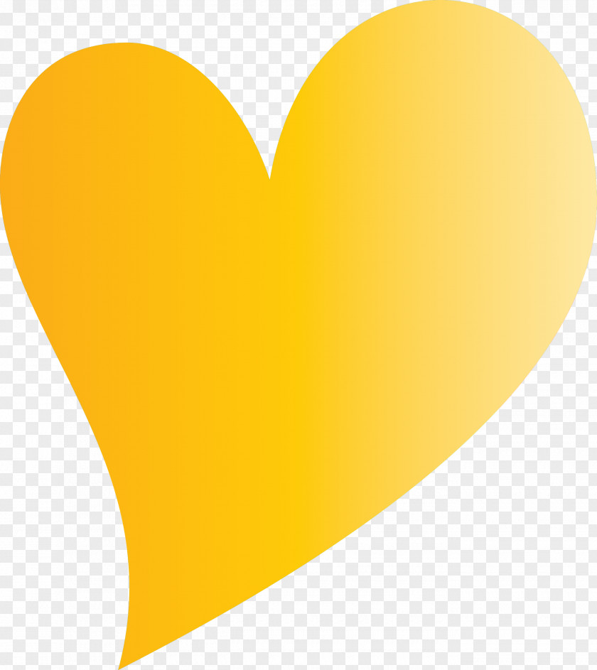 Font Heart Yellow Computer M PNG
