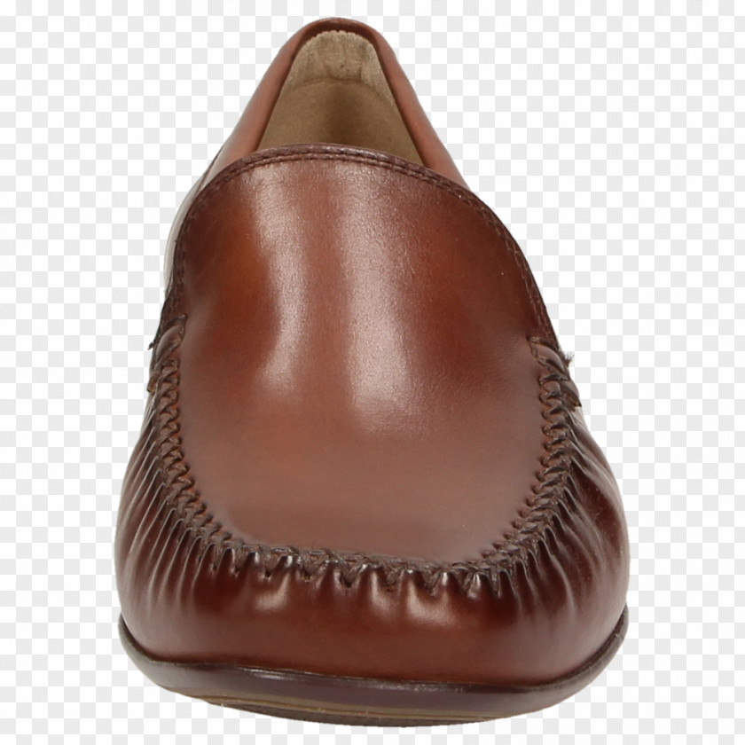 Mocassin Slip-on Shoe Brown Caramel Color Leather PNG