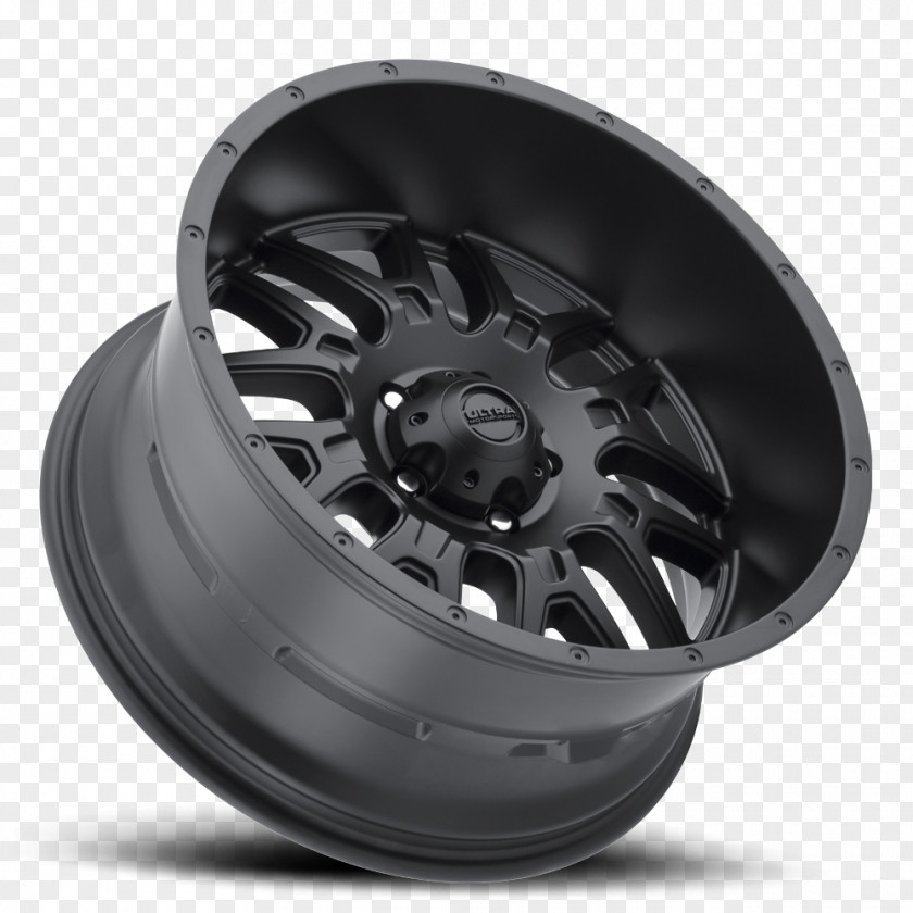 Black Silk Alloy Wheel Rim Spoke Tire PNG