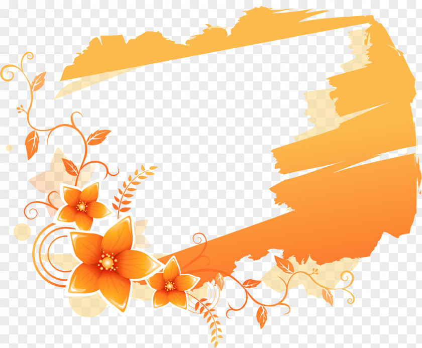 Orange Flower Clip Art PNG