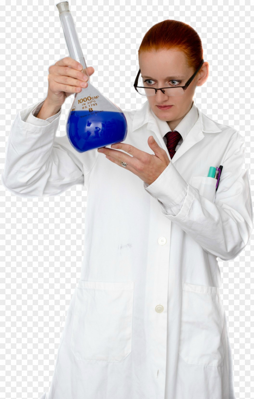 Scientist Laboratory Flasks Chemistry Coat PNG