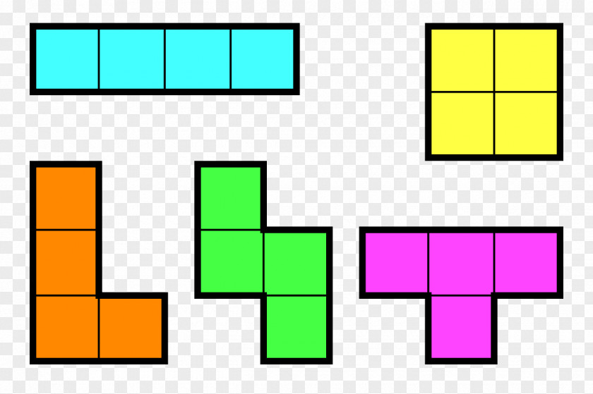 All Tetris Dominoes Tetromino Pentomino Polycube PNG