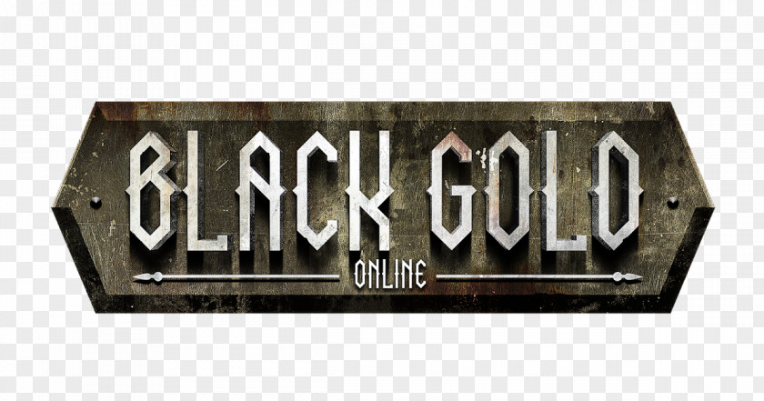 Black And Gold Logo Online Brand Game Font PNG