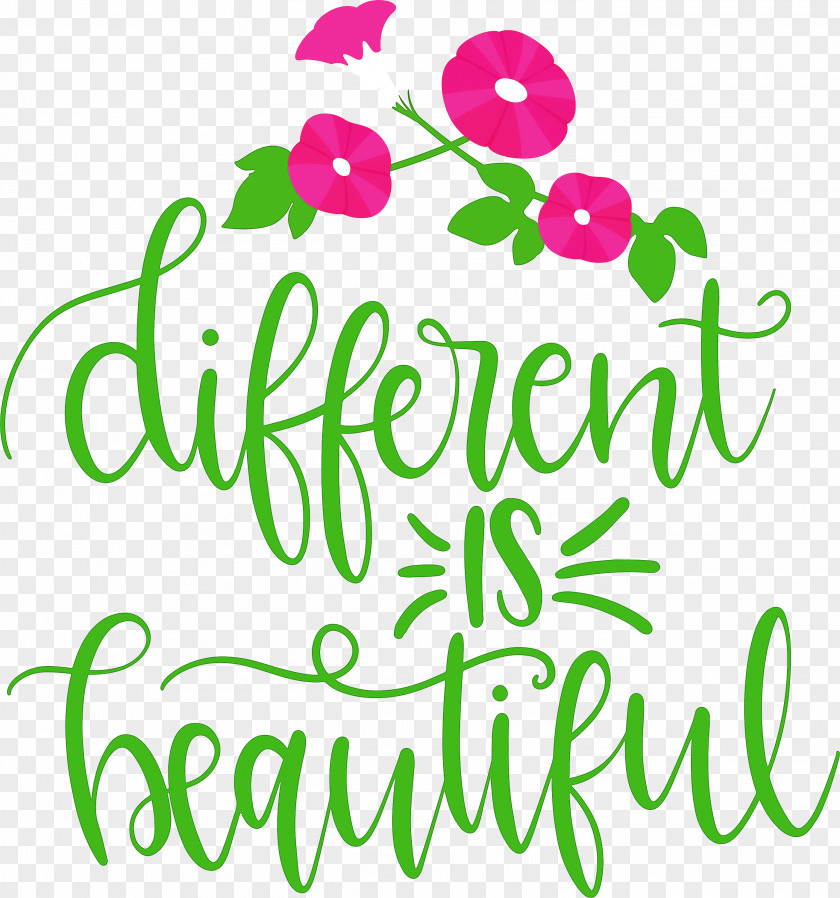 Different Is Beautiful Womens Day PNG