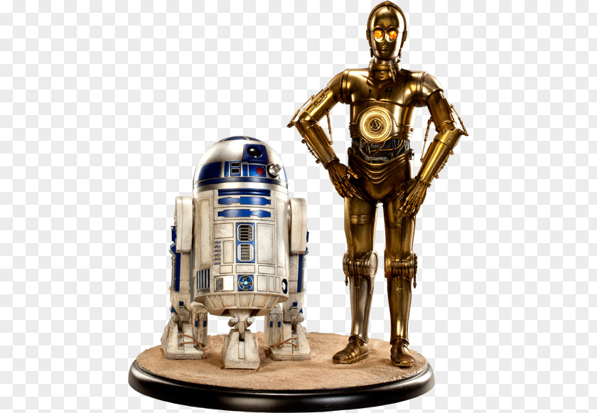 Star Wars R2-D2 C-3PO Chewbacca Droid Sideshow Collectibles PNG