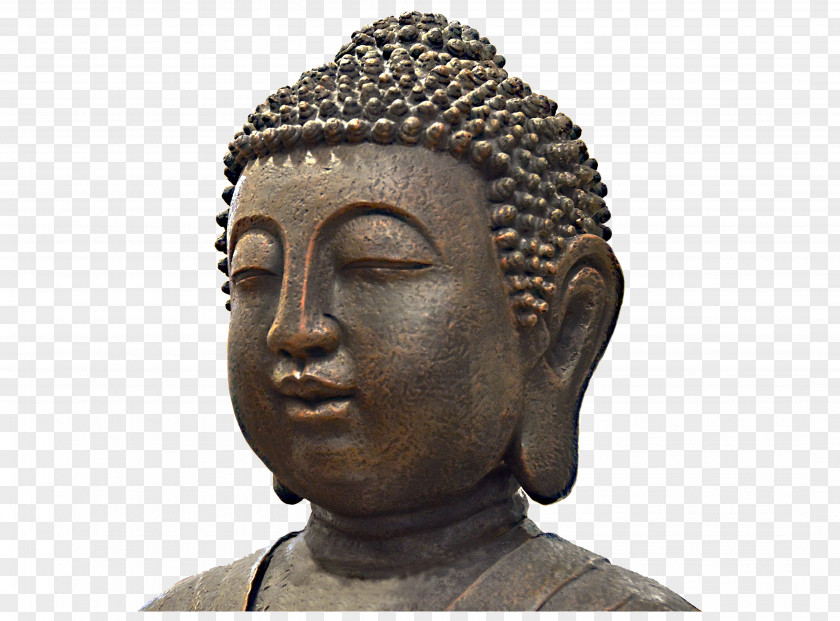 Buddha Head Sculpture The Buddhism Meditation Poster Illustration PNG