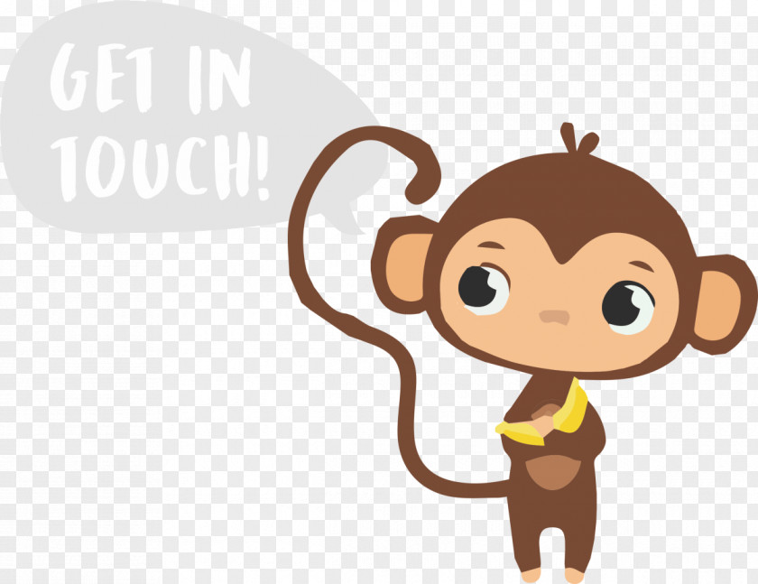 Get In Touch Monkey Primate Kiaat Ridge Pre-Primary School Finger Clip Art PNG