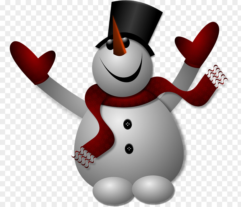 Happy Snowman Clip Art PNG