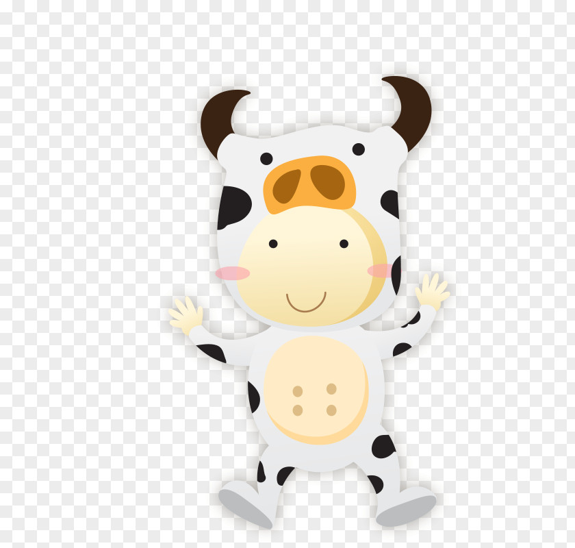 Little Cow Cattle Cartoon PNG