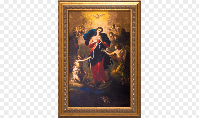 Mary Untier Of Knots Marian Devotions Novena Prayer Holy Card PNG