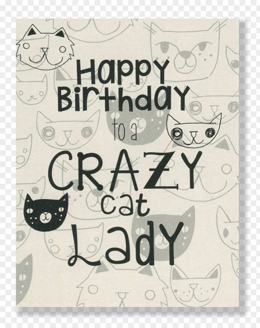 Cat The Lady Birthday Cake PNG