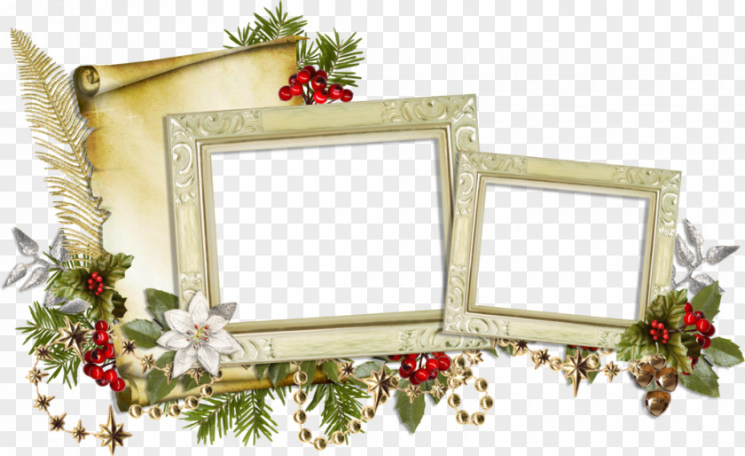 Frames Christmas Ornament Photography Day PNG ornament Day, decoration graphic, two gray floral frames clipart PNG