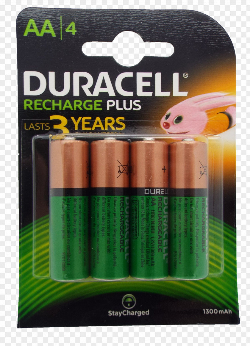 Aa Battery Charger AAA Nickel–metal Hydride Duracell Rechargeable PNG