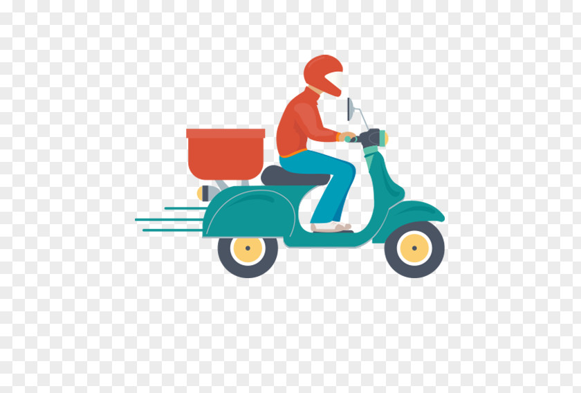 Delivery Man Food Courier Service PNG