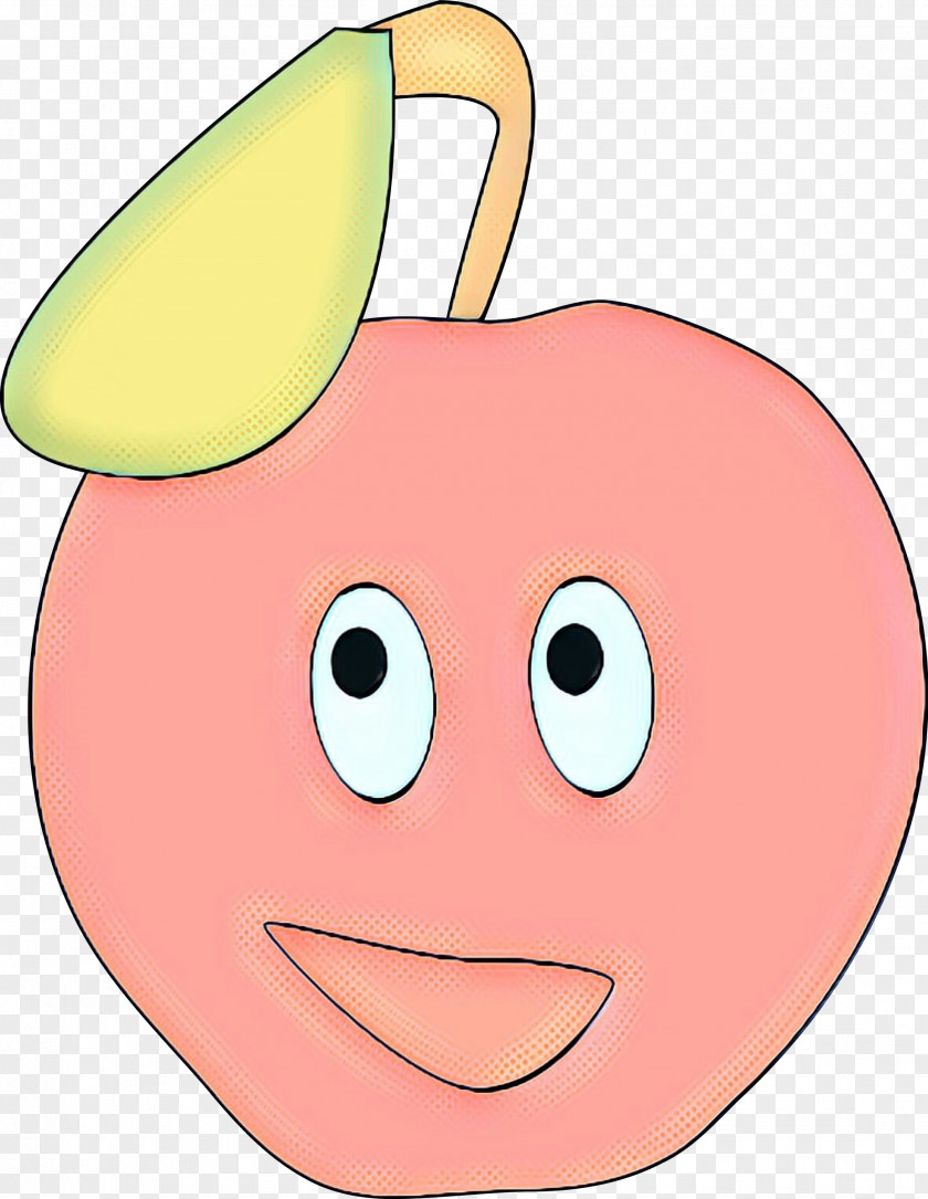 Plant Cheek Facial Expression Pink Cartoon Nose Fruit PNG