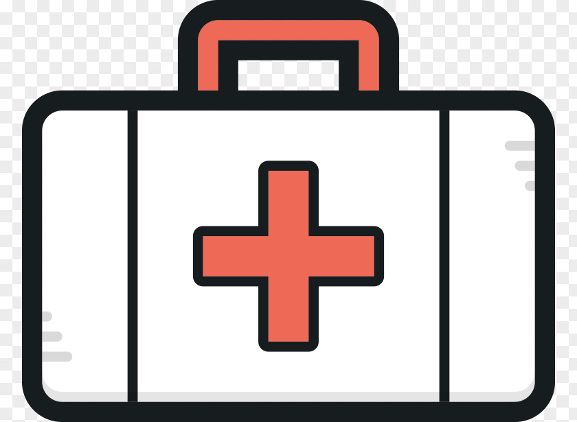Cartoon First Aid Kit Headphones Icon PNG