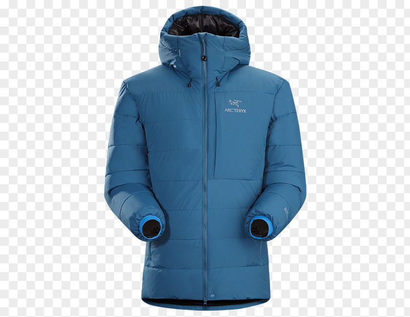 Jacket Hoodie Arc'teryx Down Feather Parka PNG