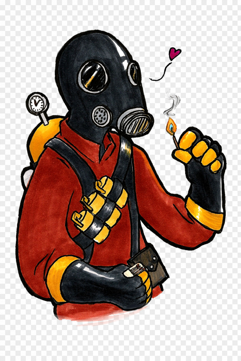 Pyro Team Fortress 2 Video Game Loadout Character Art PNG