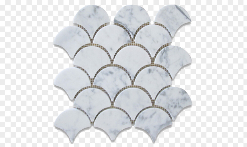 Seashell Carrara Marble Tile Mosaic PNG