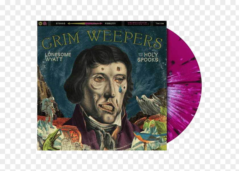 Those Lonesome Wyatt And The Holy Spooks Grim Weepers Phonograph Record PNG