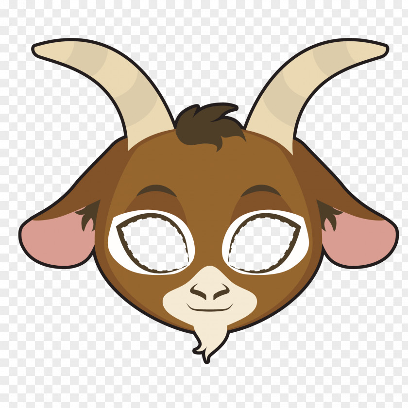 Vector Goat Mask Euclidean Illustration PNG