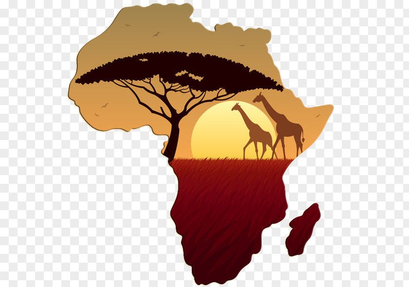 Africa Art Map PNG