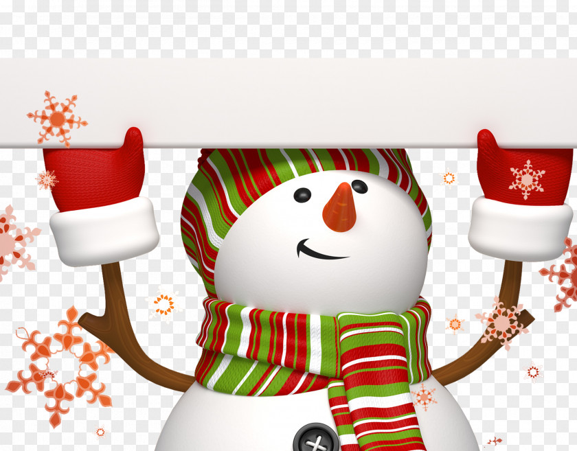 Christmas Cartoon Snowman Material Card Wish New Year Wallpaper PNG