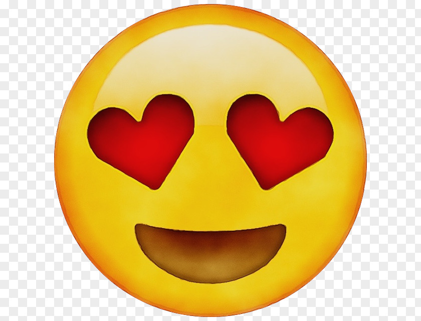 Emoji Heart Eye Smiley PNG