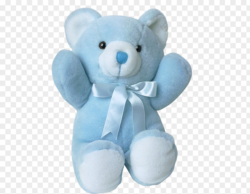 Light Blue Bear Infant Boy Greeting Card Child PNG