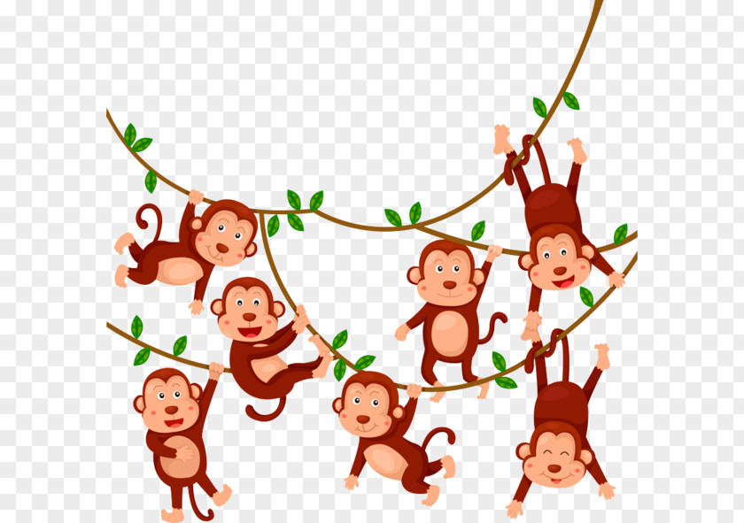 Little Monkey Swinging Royalty-free Stock Photography Illustration PNG