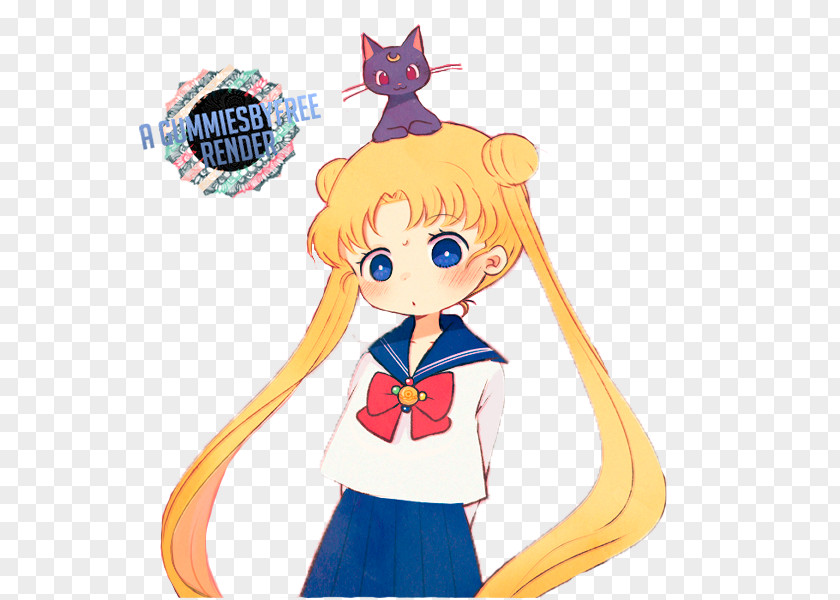Sailor Moon Chibiusa Venus Mercury ChibiChibi PNG