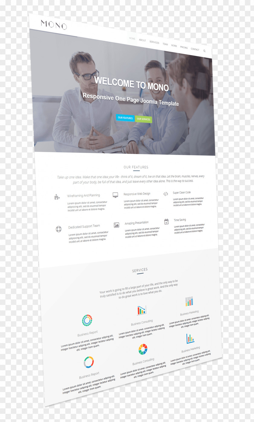 Spa Landing Page Brand Font Product PNG
