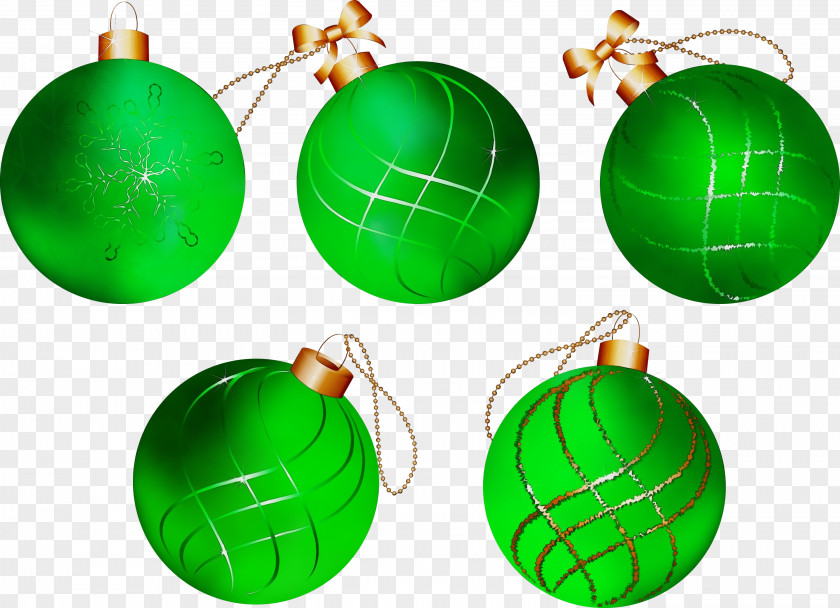 Sphere Emerald Christmas Ornament PNG